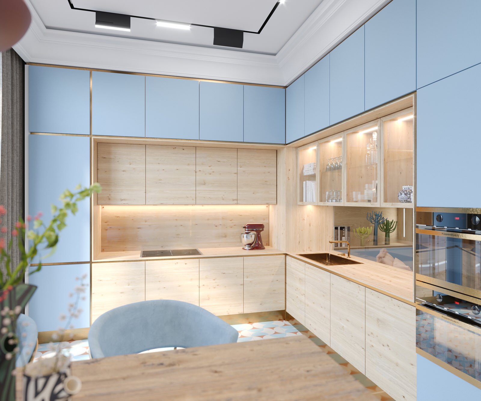 Кухня-столовая. Таунхаус в ЖК "Парк Авеню"