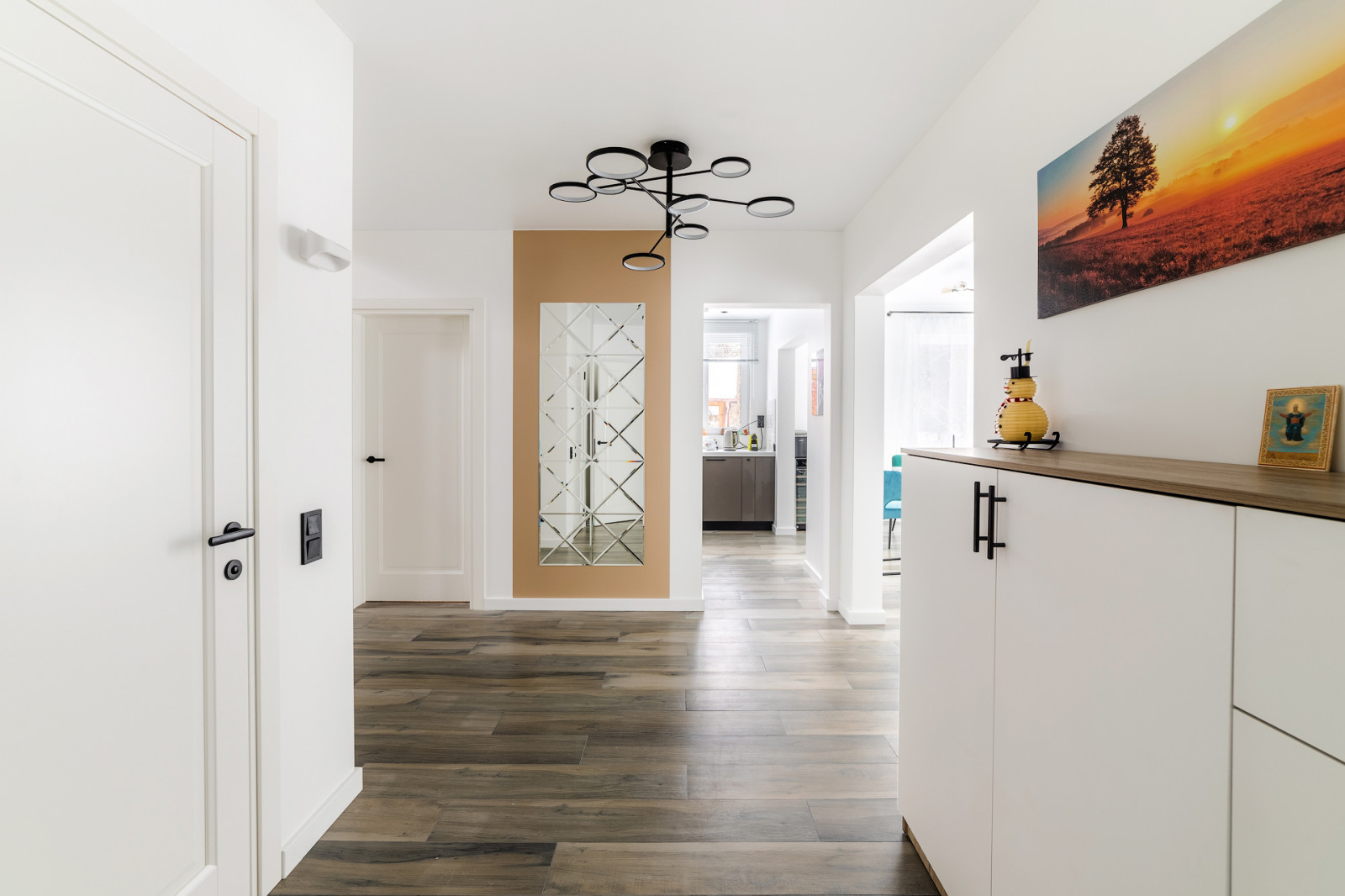 Дом в Назарьево 175 кв. м. Проектные решения 1-го этажа.