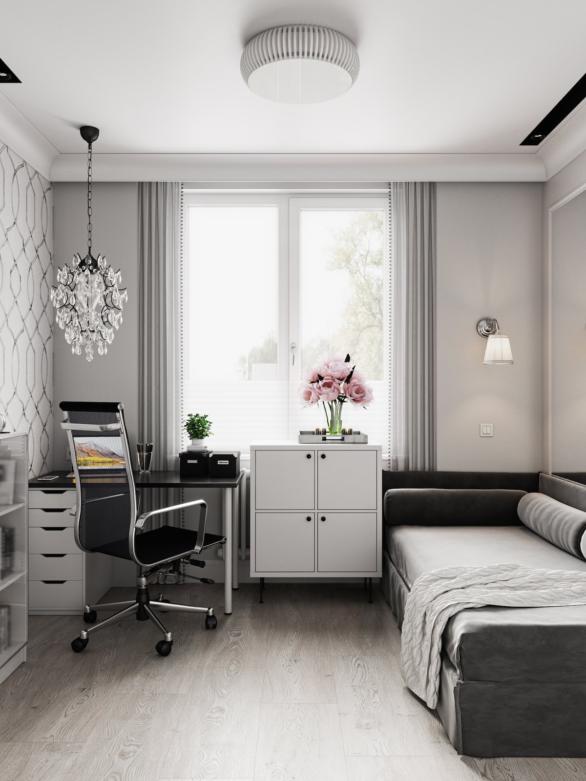 Контрастный белый