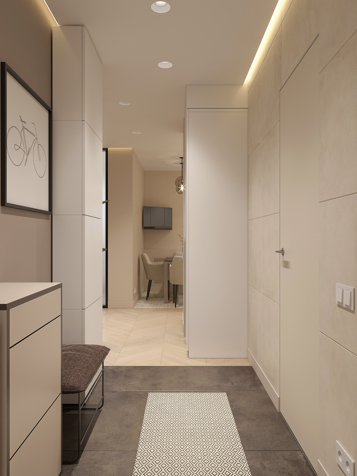 3-х комнатная квартира для семьи с двумя детьми и кабинетом