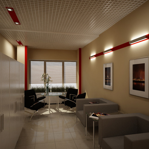 Интерьер общественных зон офисов класса В. Москва