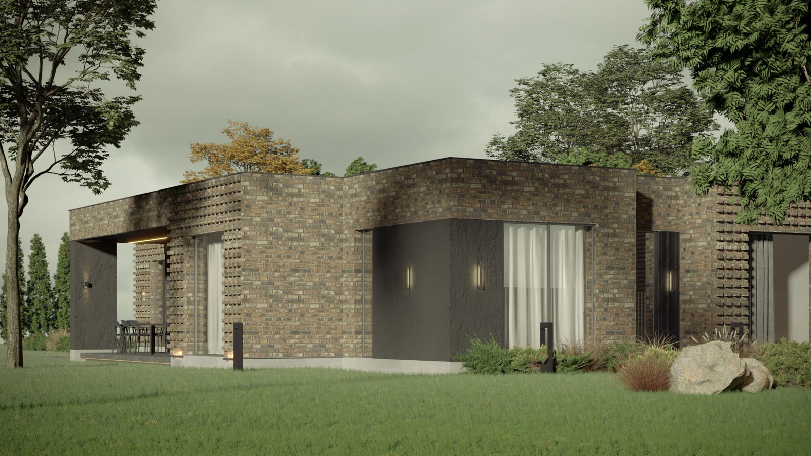 Экстерьер, Архитектура частного дома 240 м2.