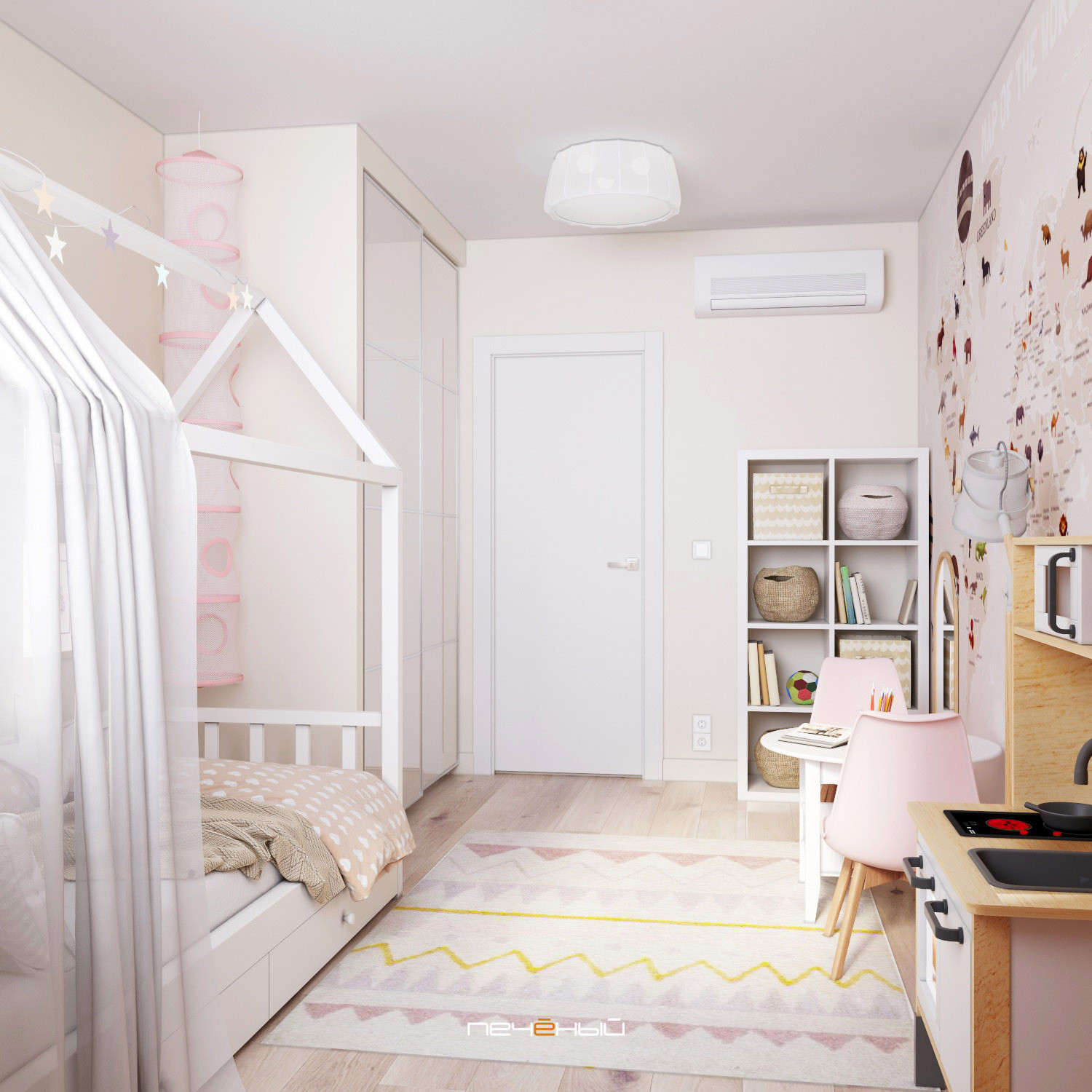 Квартира у Парижа с современным дизайном