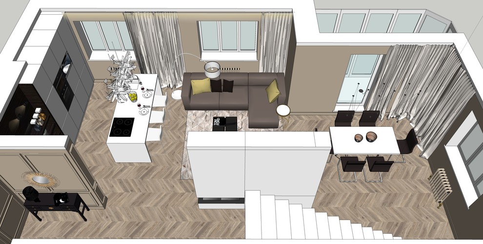 Двухуровневая квартира по ул. Оловозаводская