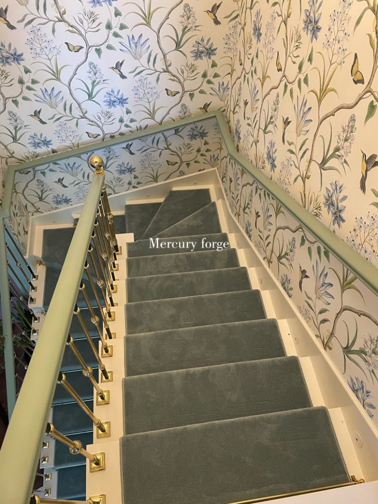 Лестница, латунное ограждение, Grande forge(Франция), коллекция "Графиня"