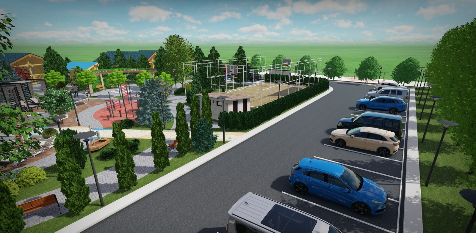 Проект гостиничного комплекса площадью 64 сотки