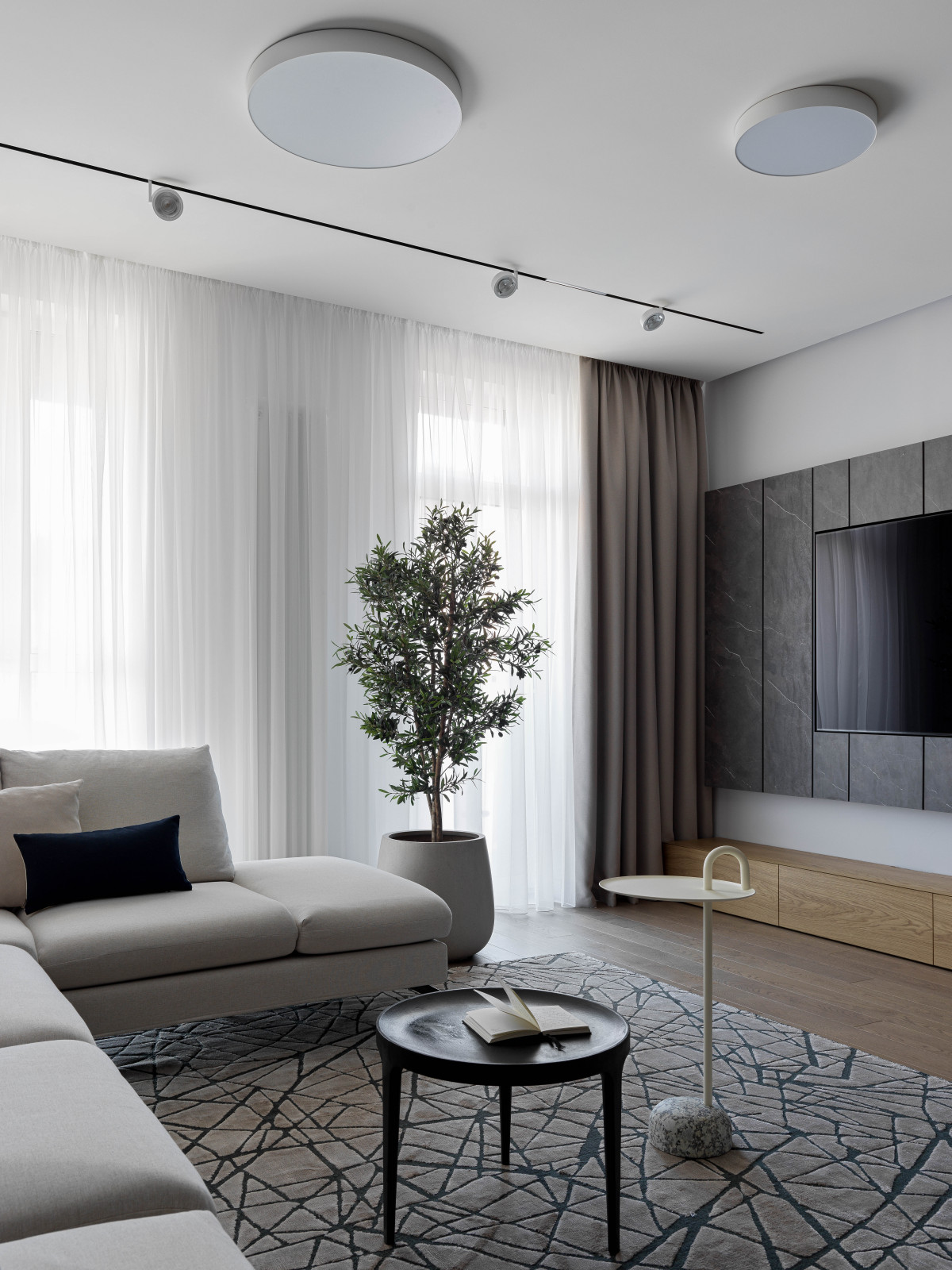 Houzz тур: 120 кв.м — квартира с гипсовыми панелями