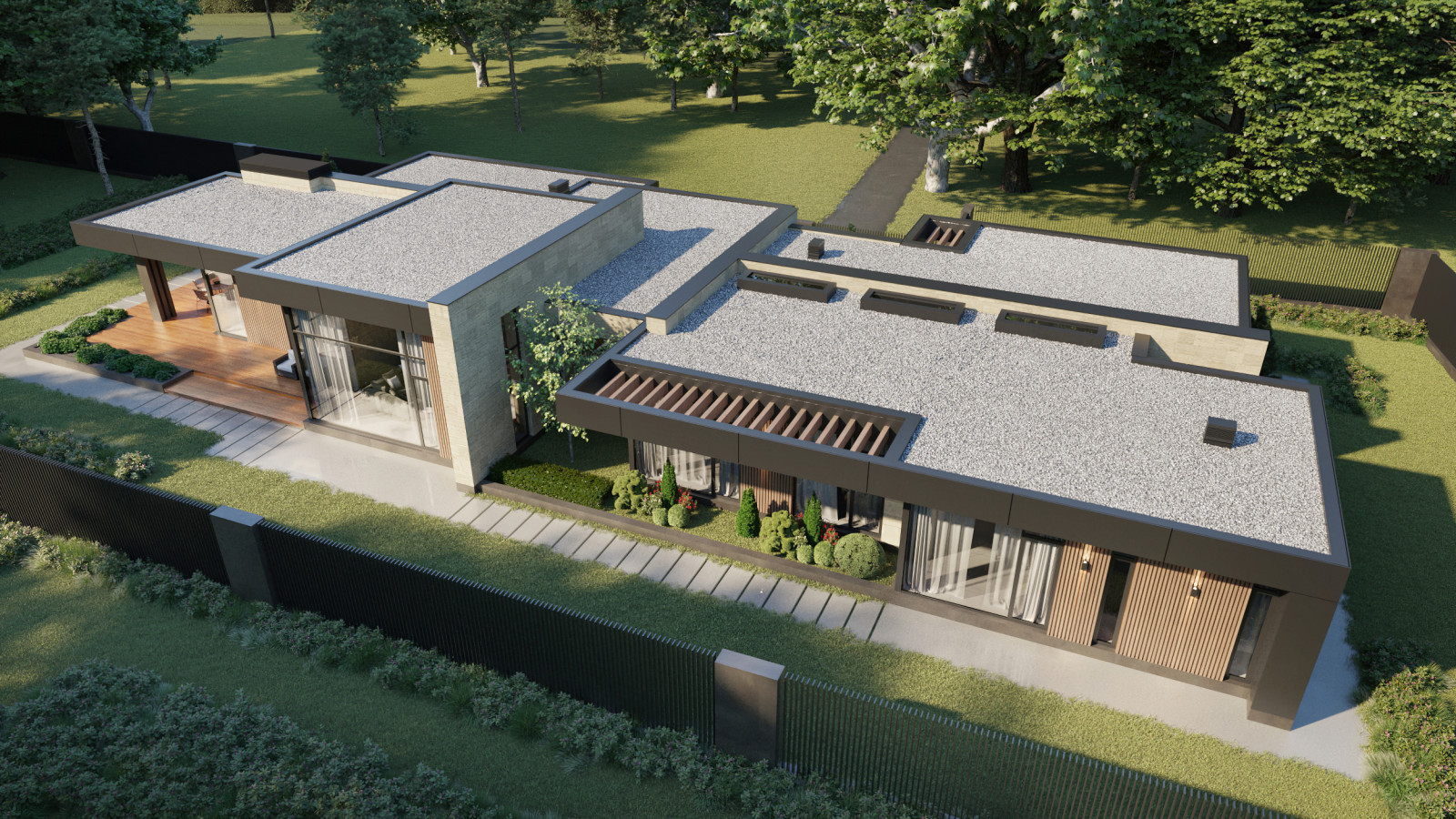 Проект одноэтажного индивидуального жилого дома. МО, Одинцовский р-н, д. Чигасов