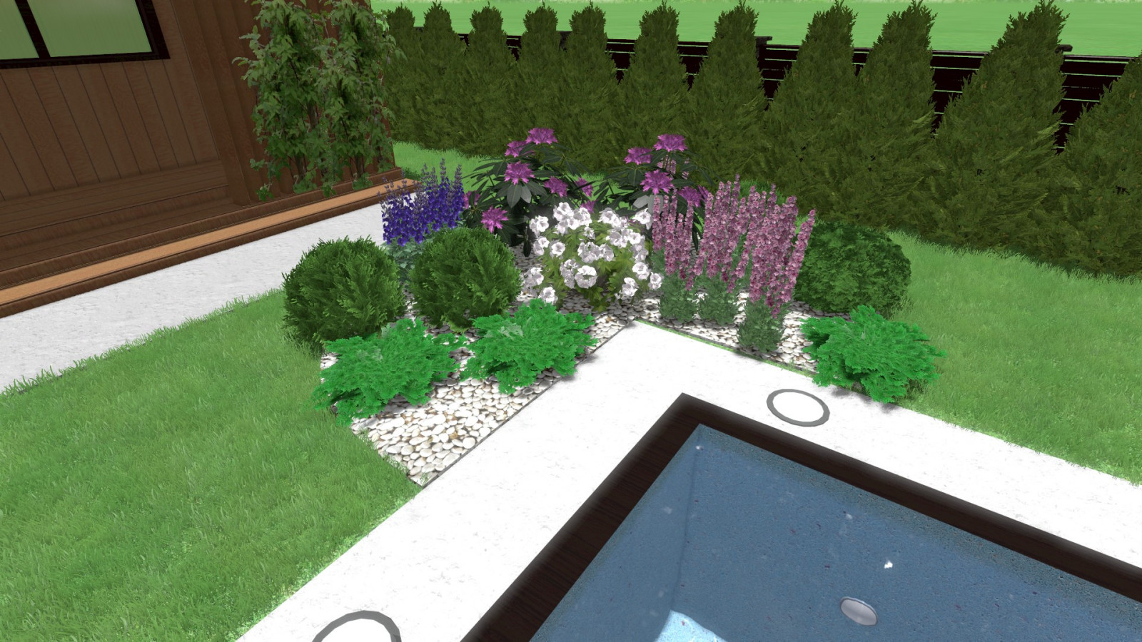 3D ландшафтный проект 1500 руб./сотка + все планы и чертежи