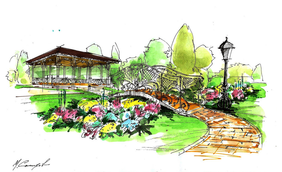 ландшафтный скетч