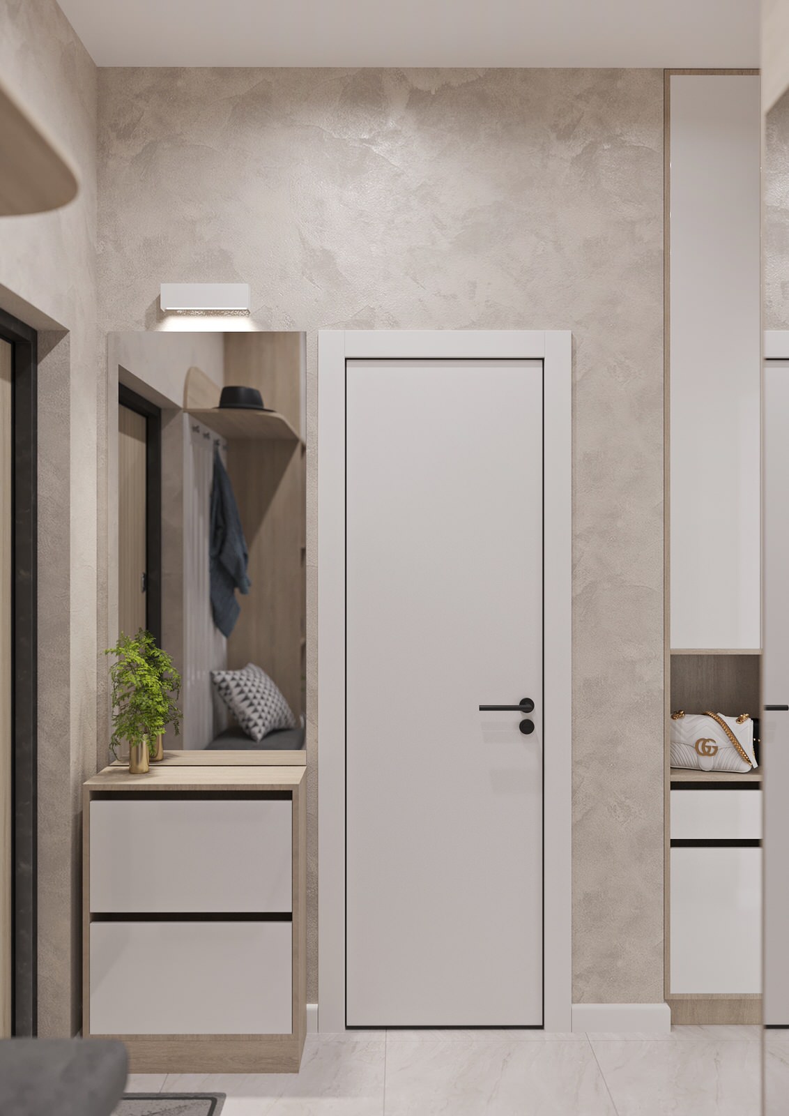 Innenarchitektur einer kleinen Wohnung