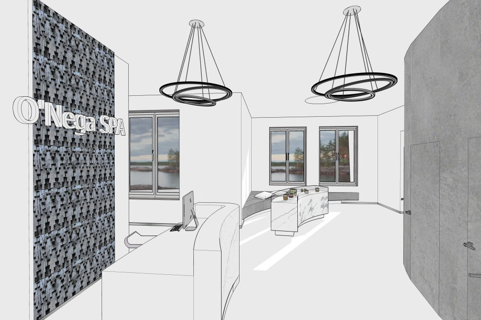 Дизайн проект Спа комплекса "O'Nega" на берегу Онежского озера