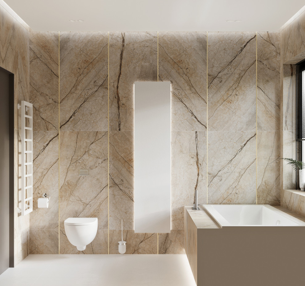 Дом в бежевых тонах