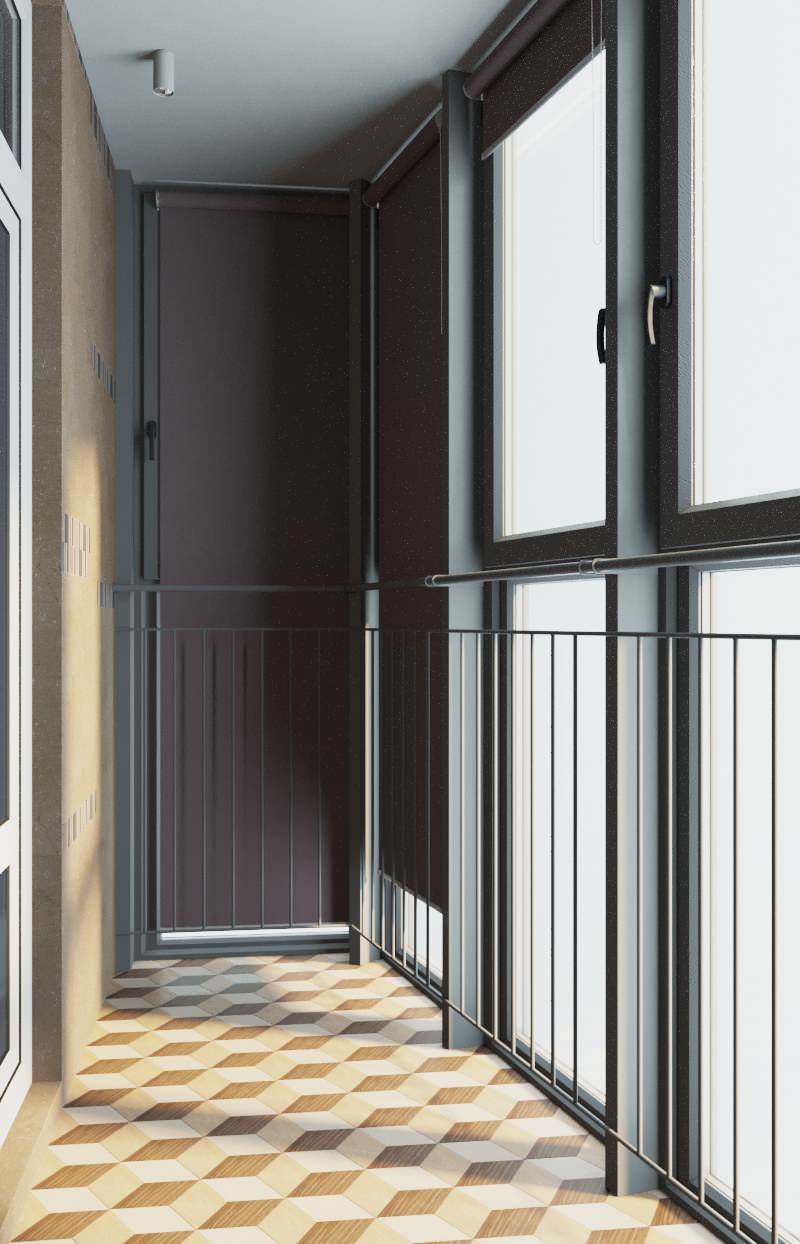 ЖК Бриз 3-х комнатная квартира (Дизайн проект)