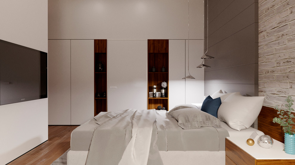 Современный интерьер спальни