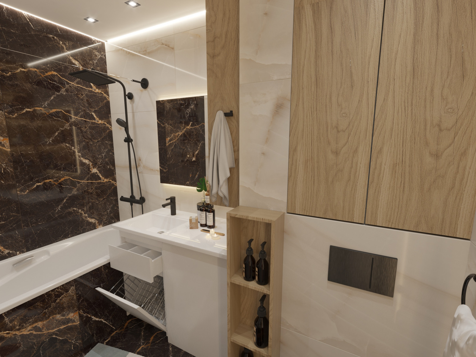 Дизайн проект ванной