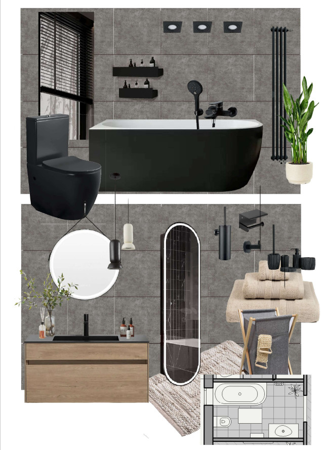 Обложка проекта: подбор мебели в одноэтажный дом