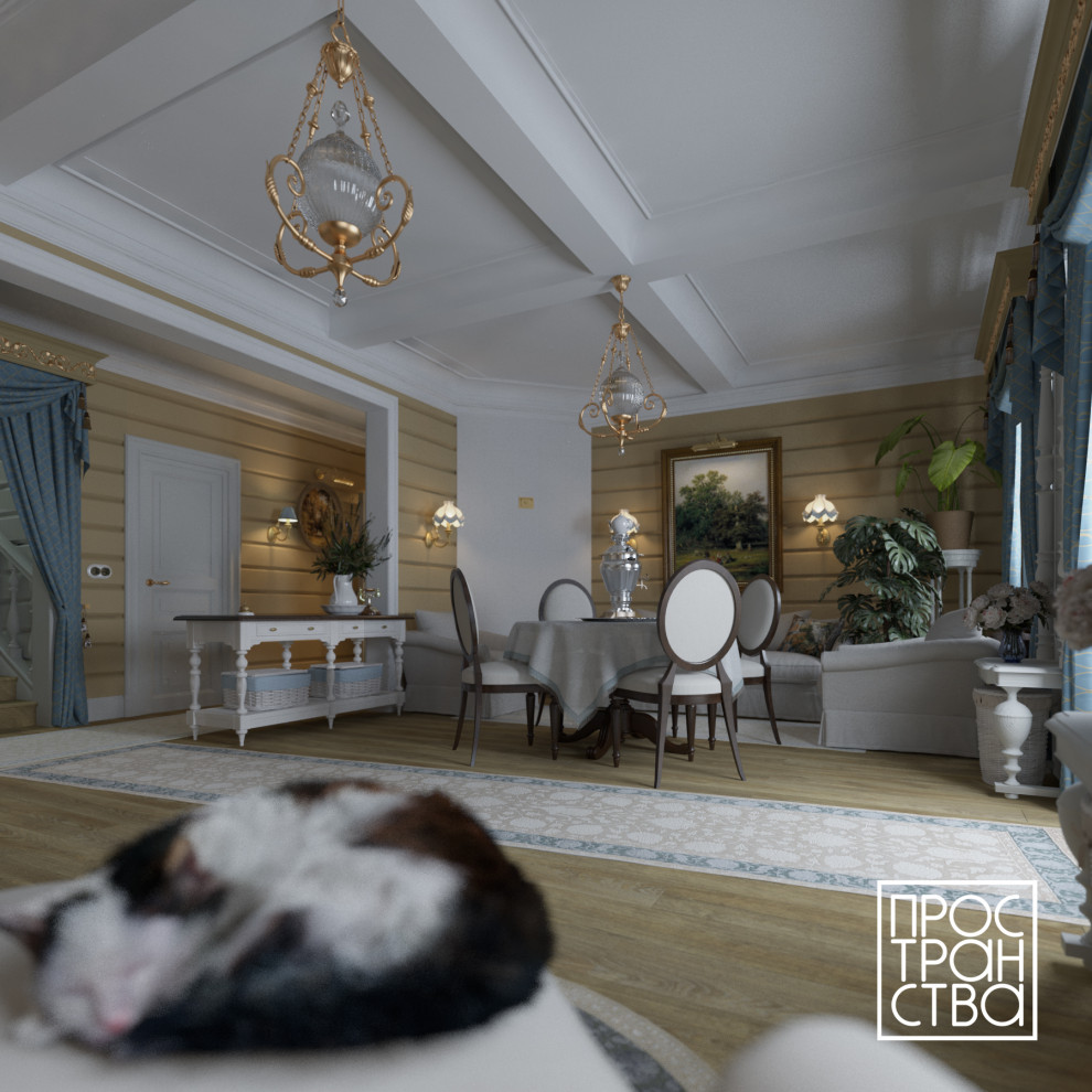 Проект гостиницы в русском стиле в Подмосковье