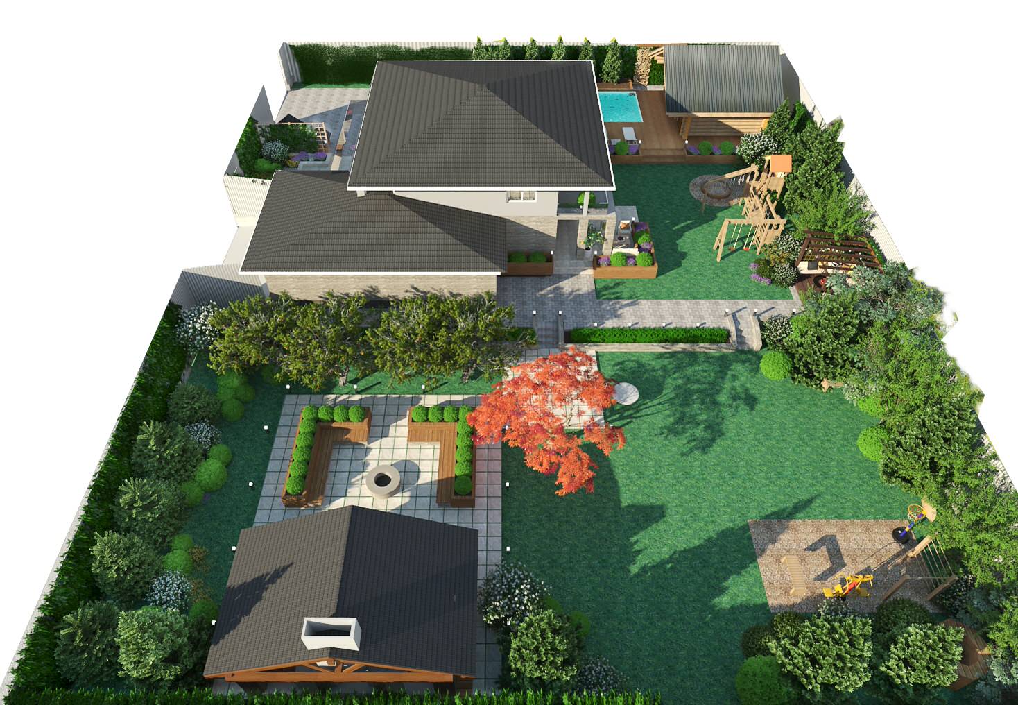 Благоустройство участка, в р-не п. Соловей ключ