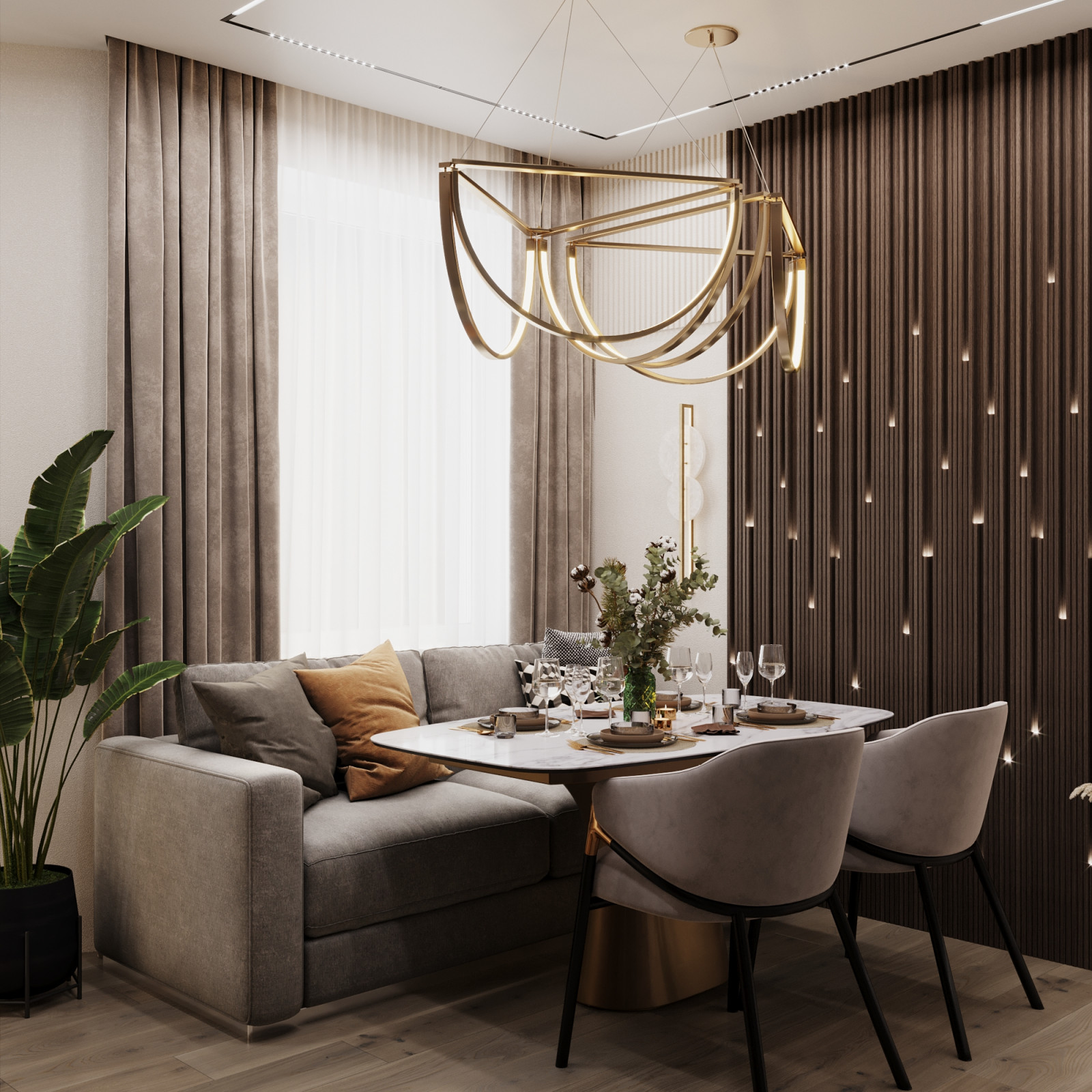 Дизайн-проект квартиры в ЖК Питер