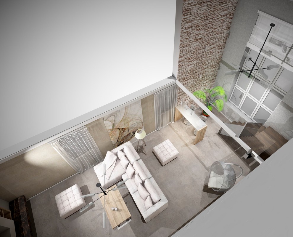 Дизайн-проект 2-х этажного коттеджа 160 кв.м