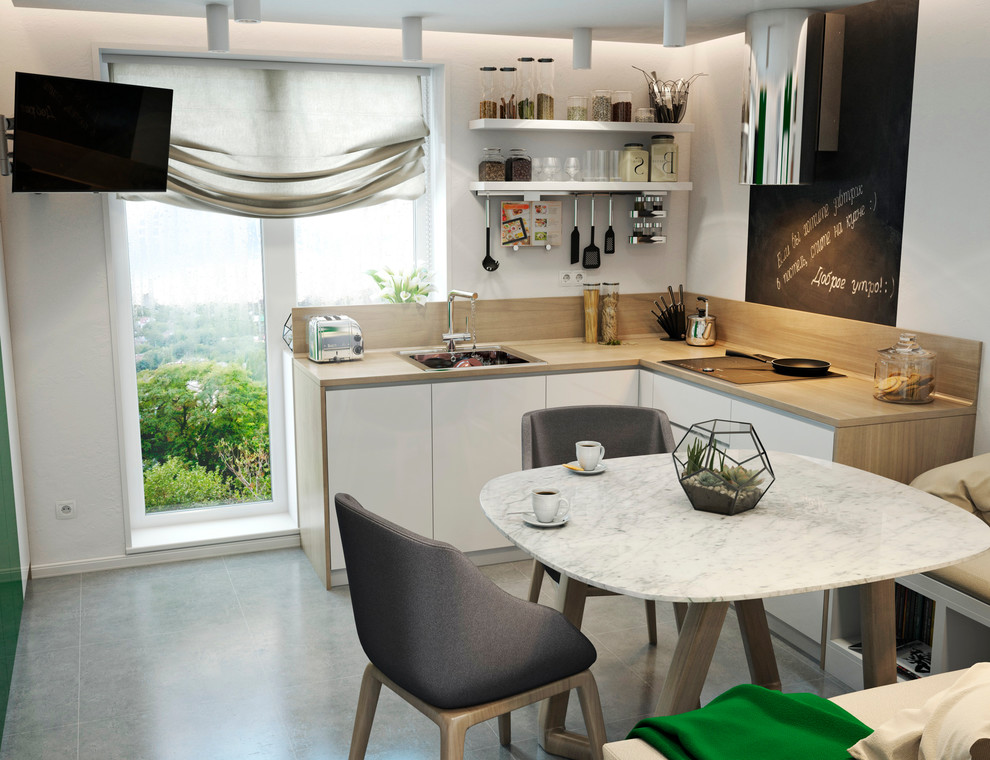 Проект однокомнатной квартиры для молодого человека.