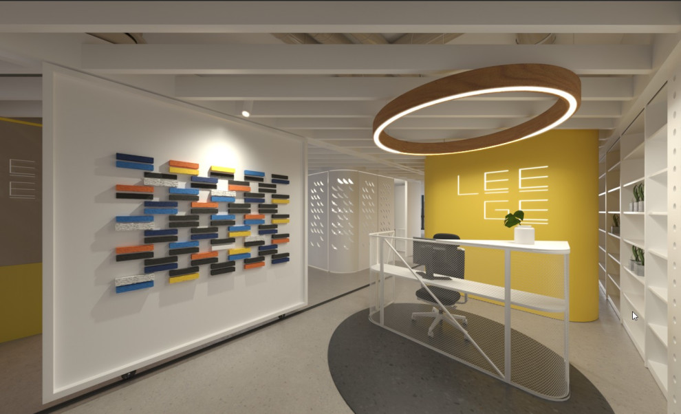 Визуализация офиса. Работа выполнена в 3dmax + Corona Render