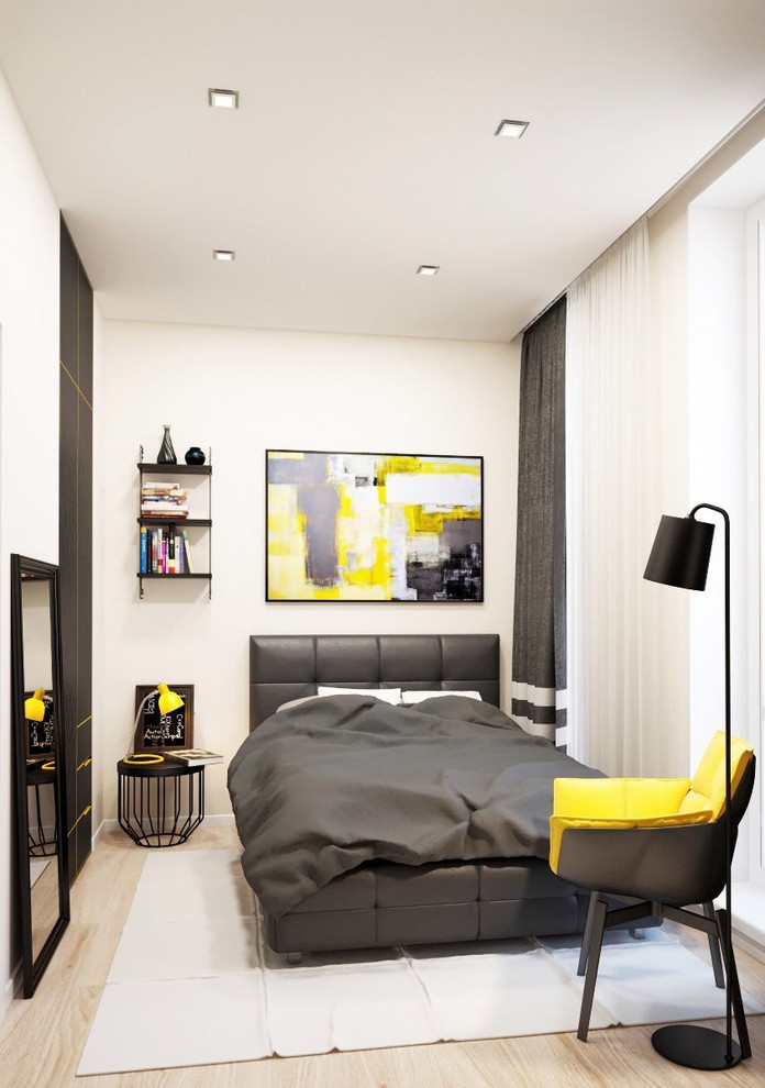 Дизайн двухкомнатных апартаментов в ЖК ЯнтарьАпартментс г. Москва