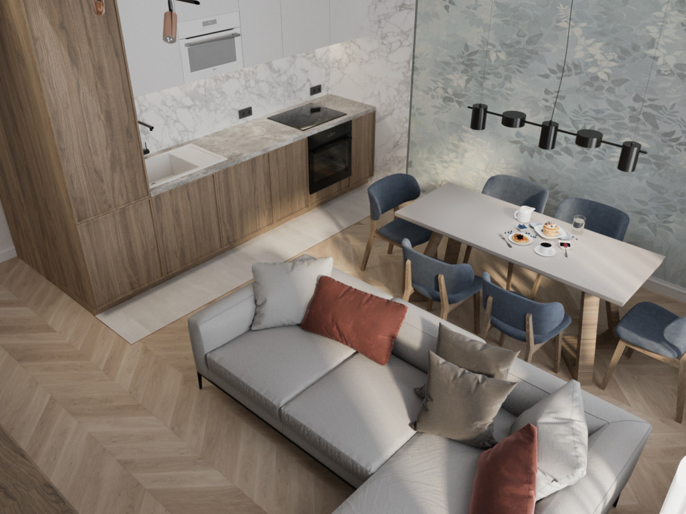 Кухня-Гостиная в жк привелегия