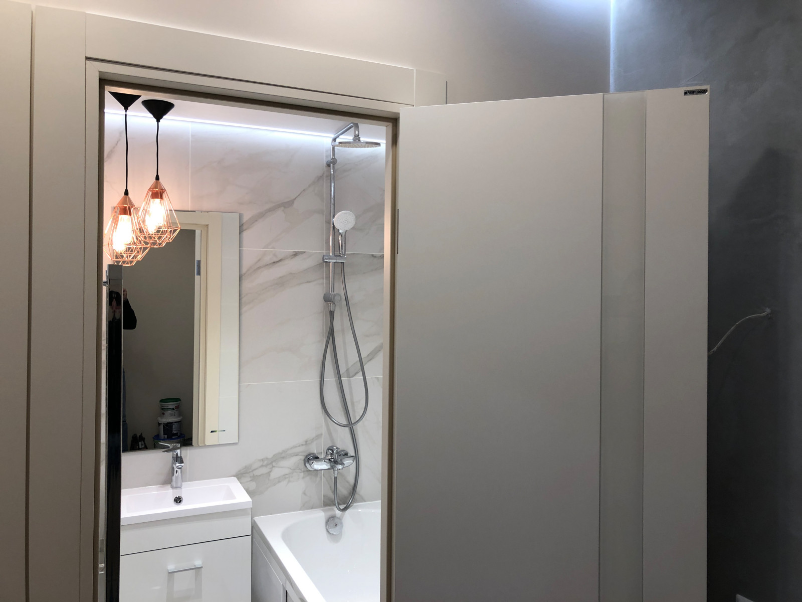 Фото реализации стиля "Пудровый минимализм"