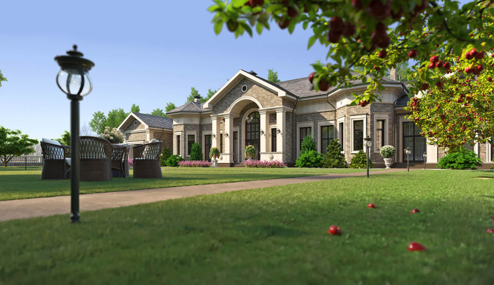 Архитектурный проект одноэтажного жилого дома площадью 400 кв.м.