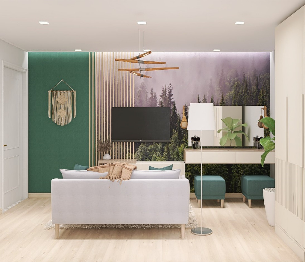 Гостиная в скандинавском стиле