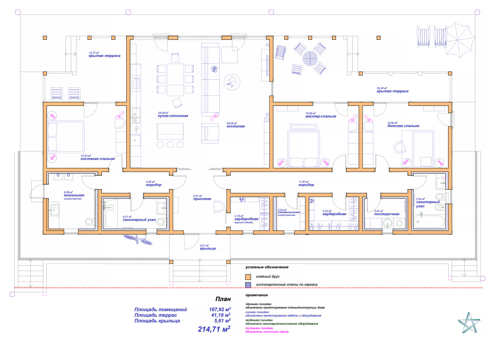 Обложка проекта: Дом в поселке Гаврилково Московской области
