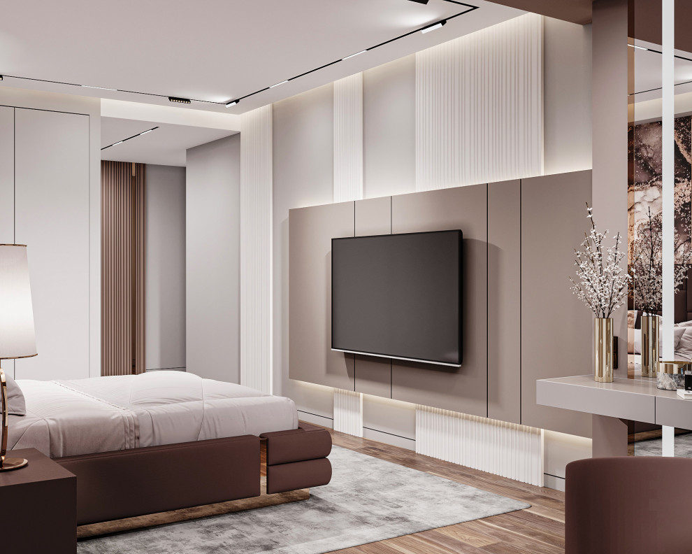 спальня с рабочим местом