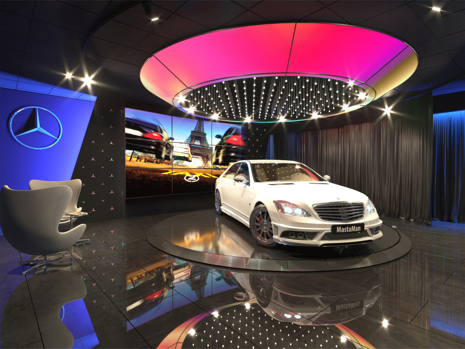 Зона выдачи авто для автосалона " MERCEDES-BENZ", Новосибирск