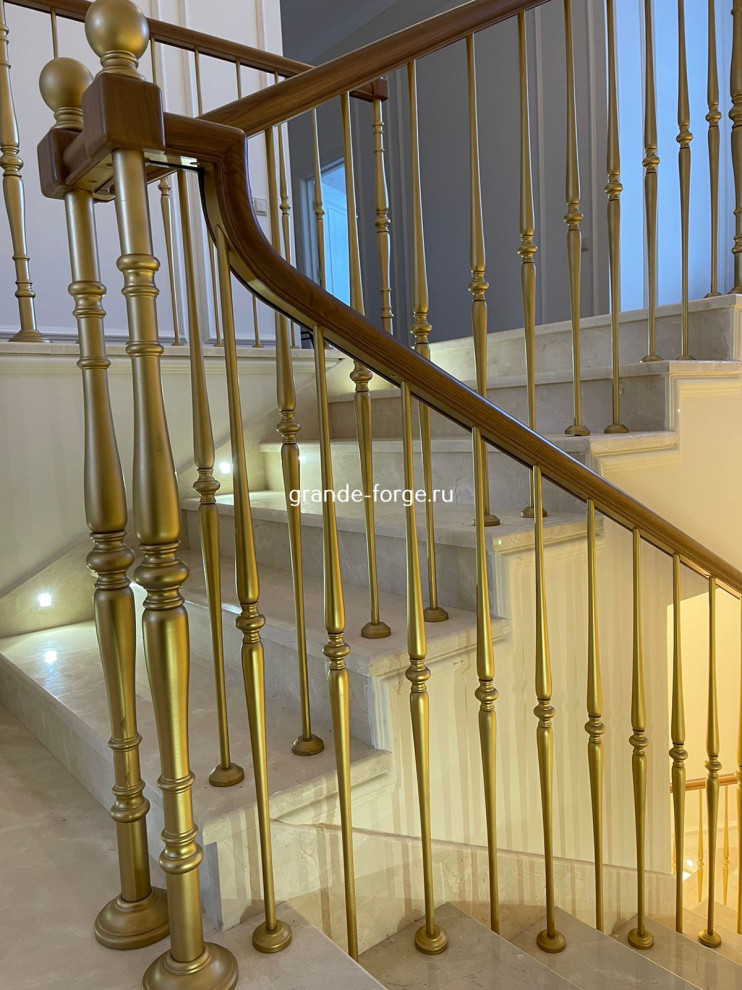 Лестница, стальное ограждение, фабрика Grande forge(Франция), коллекция "Рондо"