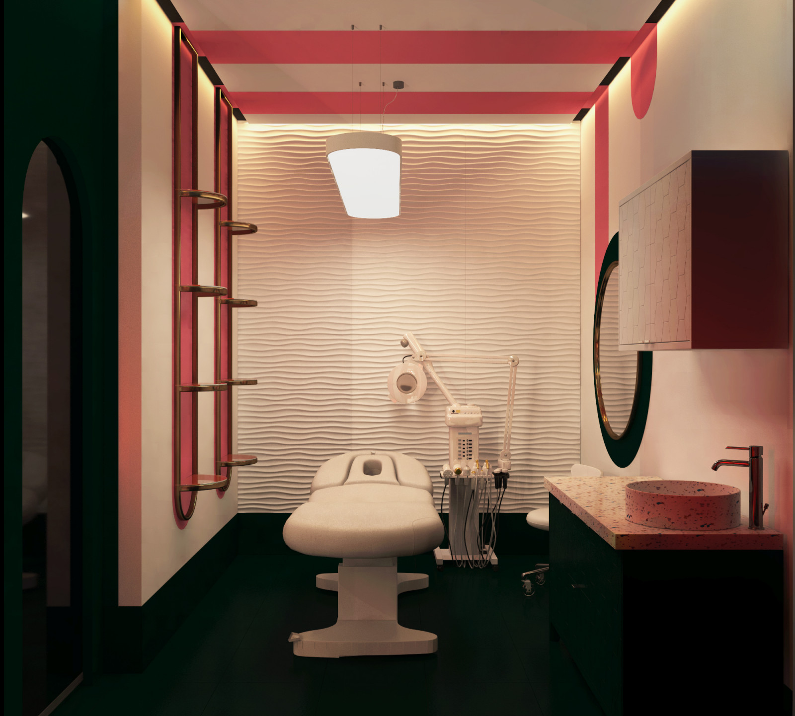 Дизайн интерьера салона перманентного макияжа в центре СПБ