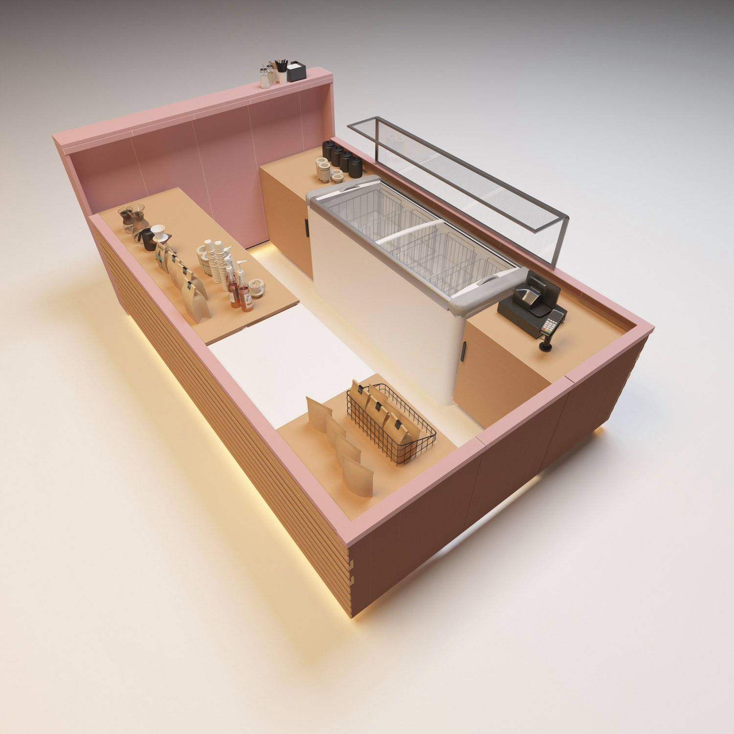 Обложка проекта: Дизайн островка мороженного