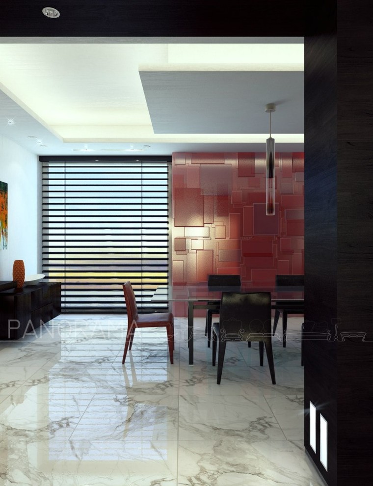 Проект гостиной-столовой, S - 135, 7 кв.м.