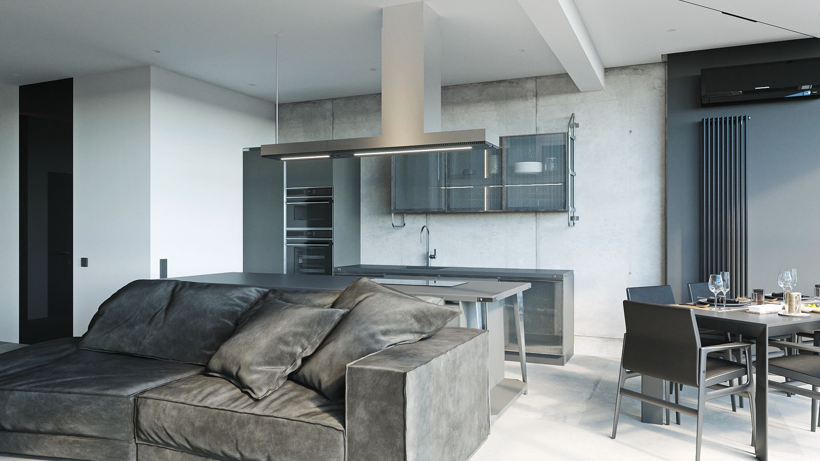 Олива в бетоне