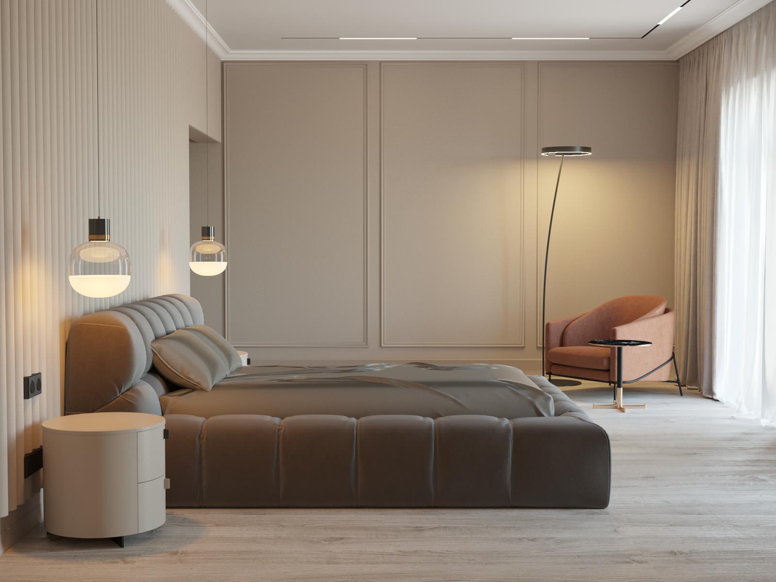 Дом для семьи. Спальня.