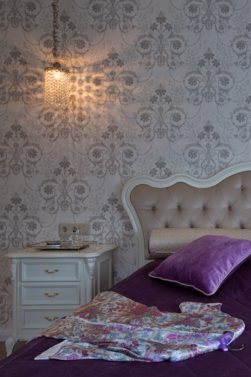 Ар-деко и лавандовое настроение на 130 кв.м.