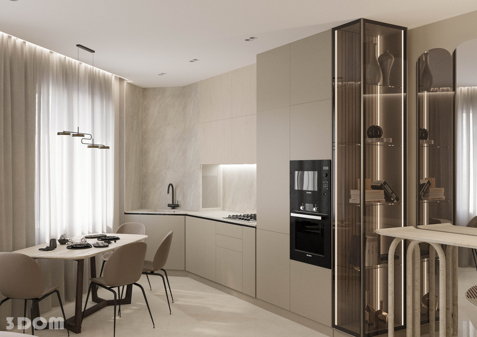 КВАРТИРА ЖК "ЗЕЛЕНЫЙ КВАРТАЛ" 105кв.м | 3DOM