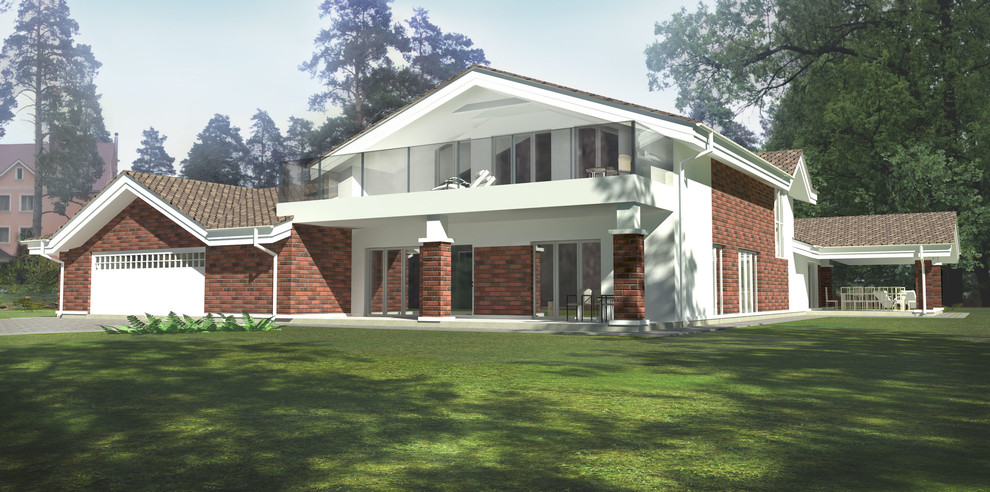 Вид с участка на второй вход и спальню