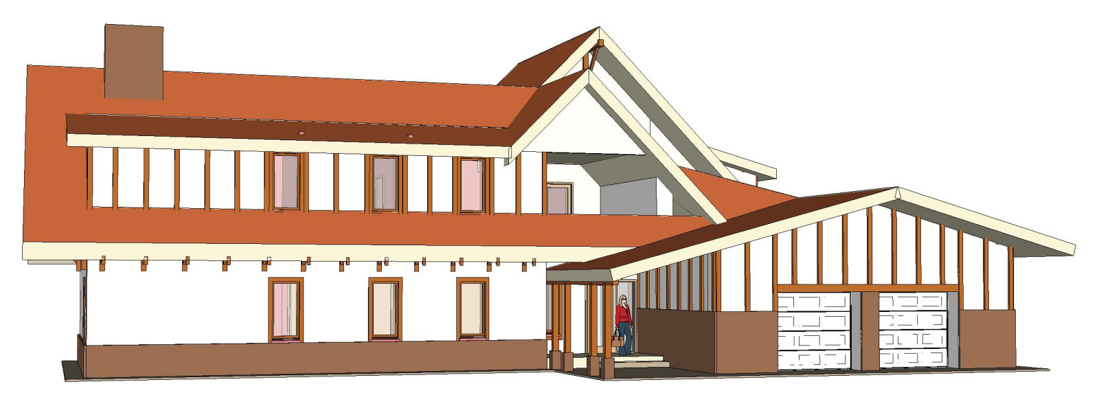 Концепт проект дома в классическим европейском стиле