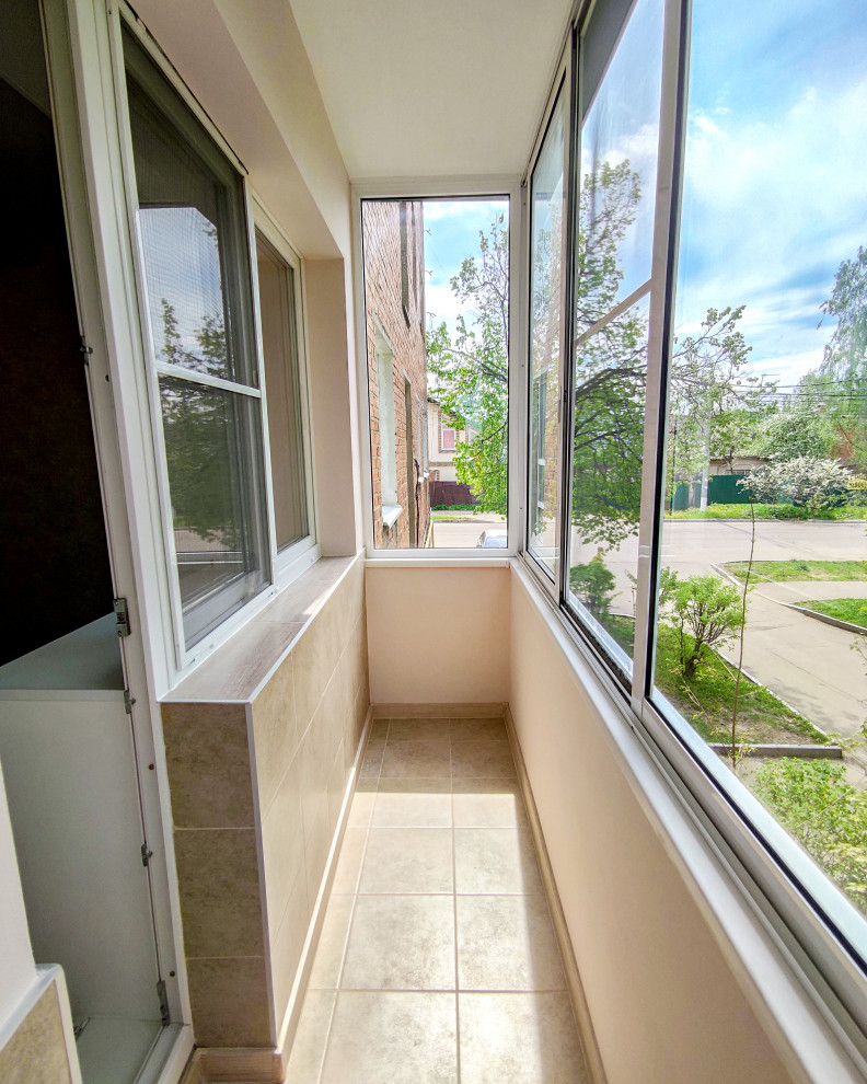 Балкон в плитке