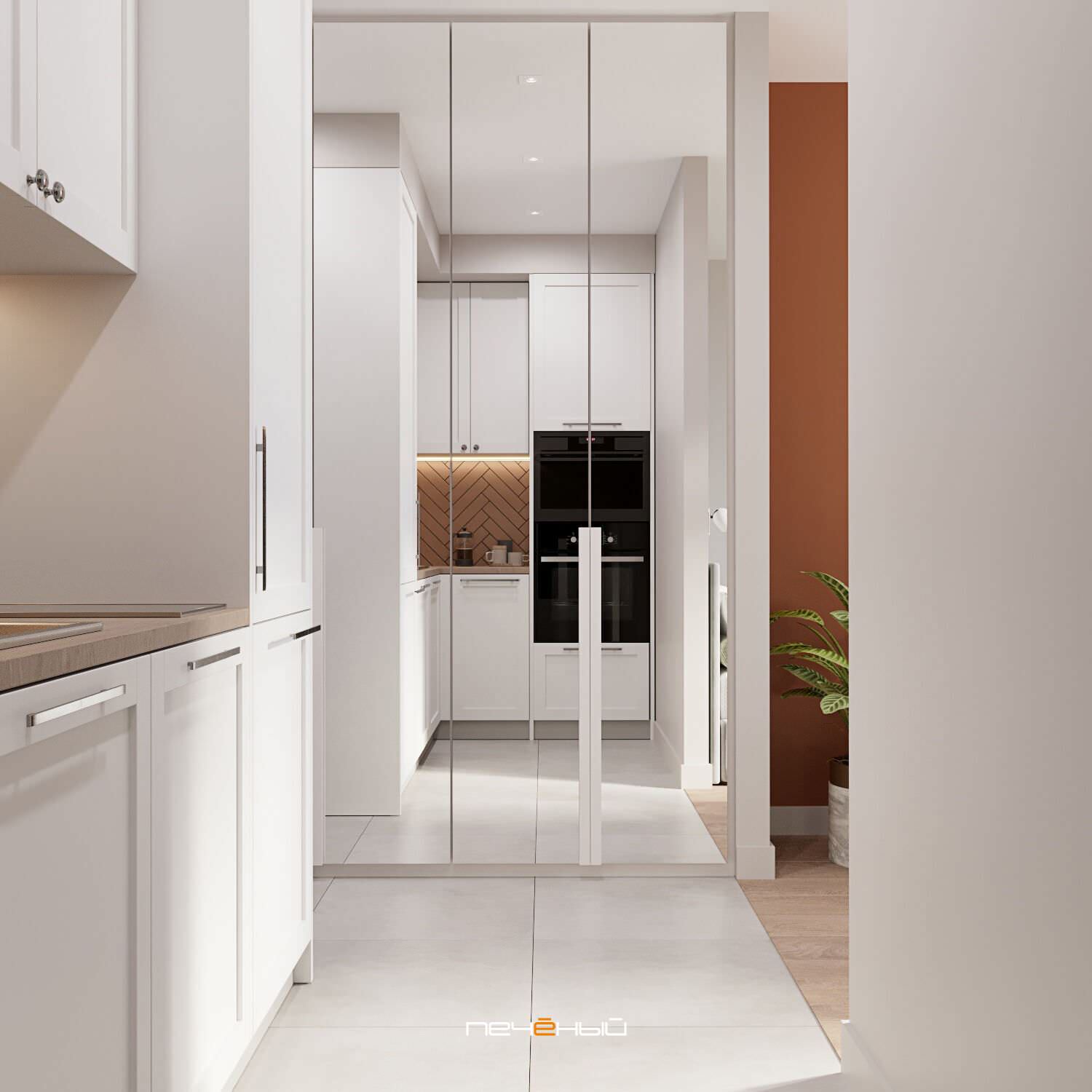 2023 Дизайн студии в современном стиле, 27 м2, Москва, Резиденция Сокольники