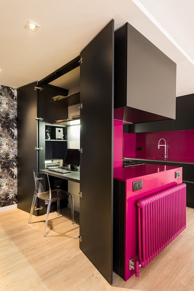 Кухня недели: Модулируемое пространство в ярких цветах