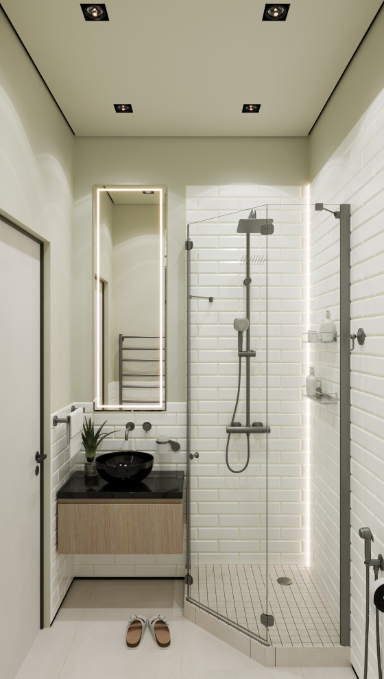 Обложка проекта: ЖК "Скандинавия", душевая