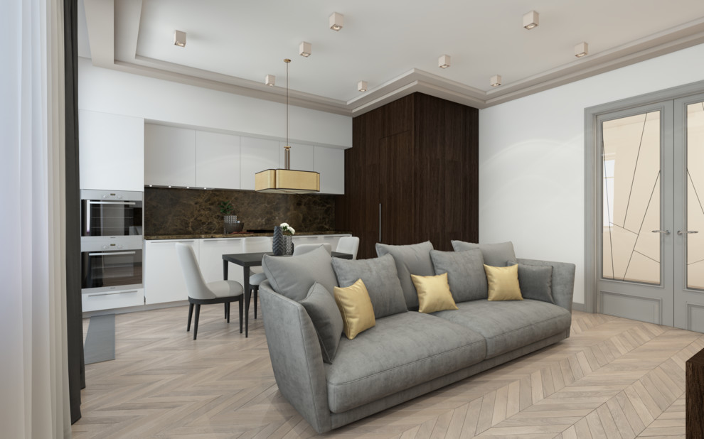 Квартира в современном стиле + АрДеко в ЖК Фили град